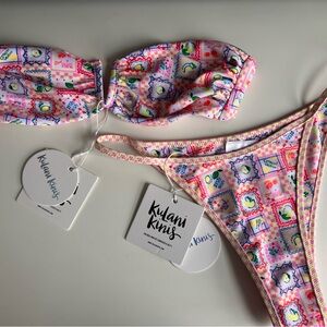Kulani Kinis Pink Patterned Bikini